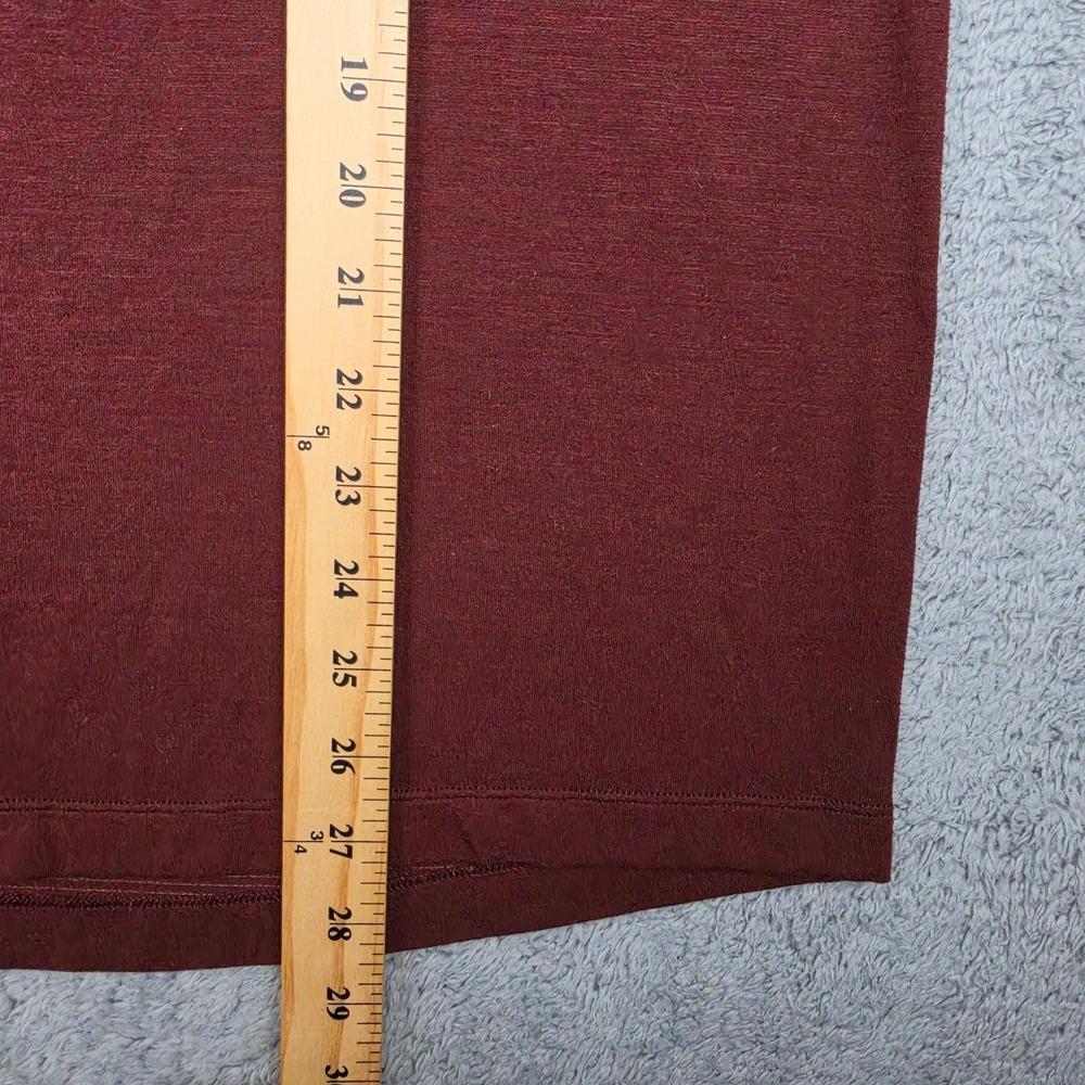 Lululemon Evolution Polo Shirt Mens M Burgundy Heathered Short Sleeve Athletic - Picture 9 of 10